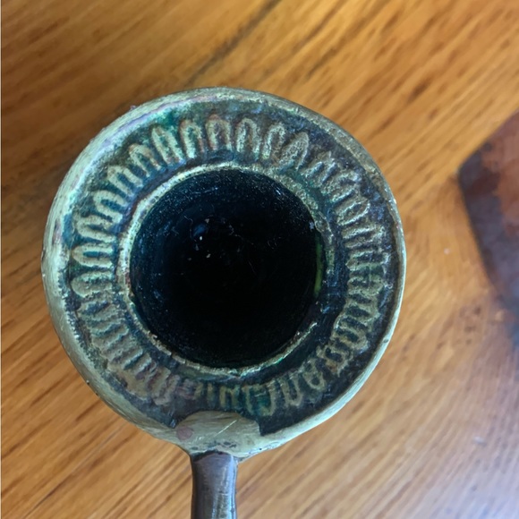 Vintage Brass Candle Snuffer - Beautifully ornate 16 inches - Picture 3 of 8